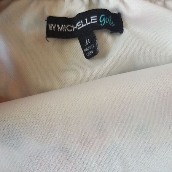 My Michelle Girls Floral Print Romper , Medium - Picture 5 of 6